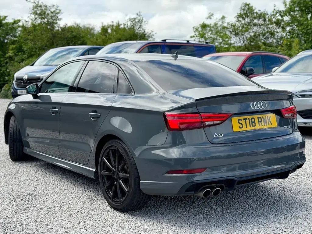 Used Audi A3 Black Edition 150 HP (110 kW) 2018 Grey Sedan