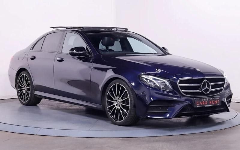 Blue Used 2020 Mercedes E300 AMG line Sedan | £23,784 (Fair price) - Image 1/4