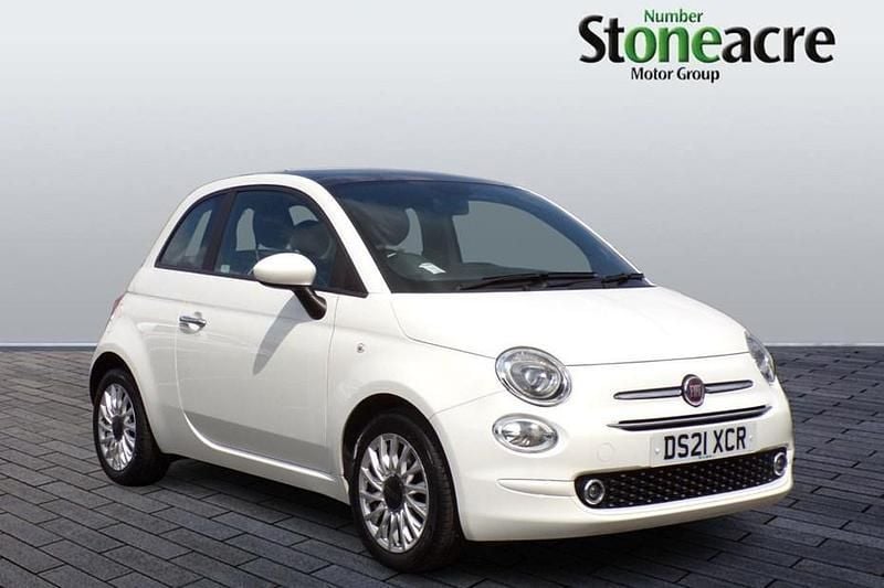 White Used 2021 Fiat 500 Lounge Hatchback | £9,695 (Fair price) - Image 1/1