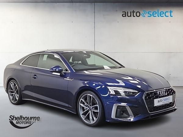 Used Audi A5 S-Line 245 HP (180 kW) 2022 Blue Coupe