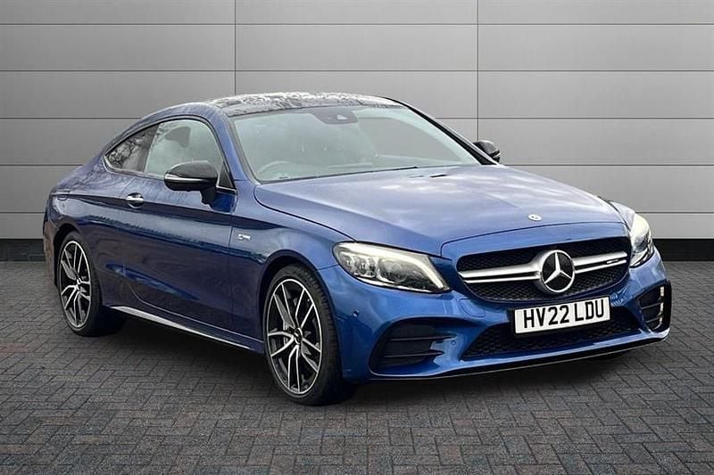 Used Mercedes C43 AMG Premium Plus 390 HP (286 kW) 2022 Spectral blue Coupe