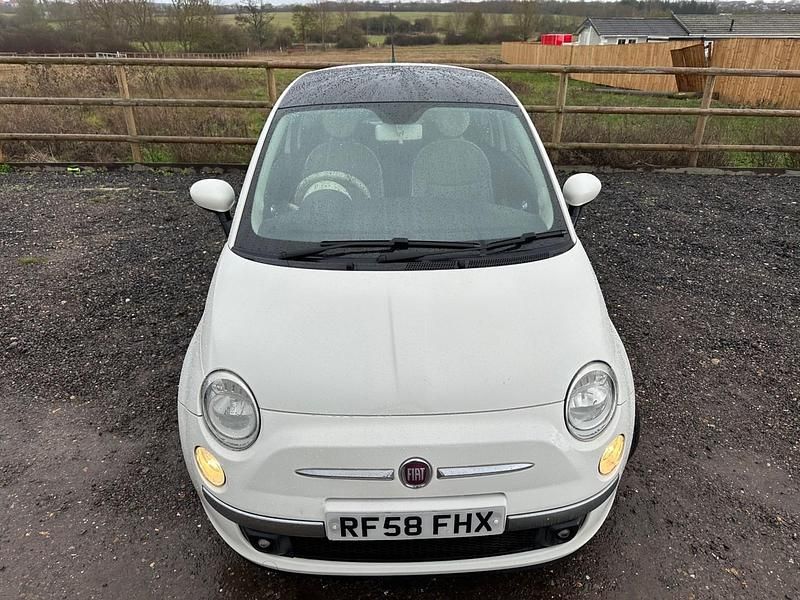 Used Fiat 500 Lounge 69 HP (50 kW) 2008 White Hatchback