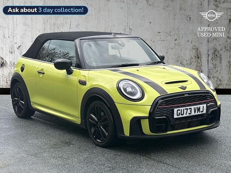 Yellow Used 2023 Mini Cooper S Cabriolet Comfort Cabriolet | £23,999 (Fair price) - Image 1/4