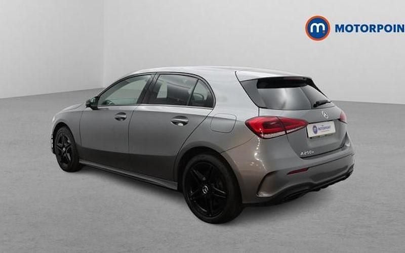 Used Mercedes A250 AMG line 218 HP (160 kW) 2021 Grey Hatchback