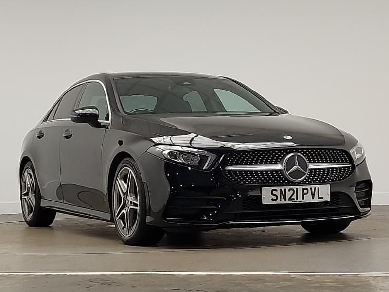 Black Used 2021 Mercedes A220 AMG line Sedan | £18,998 (Fair price) - Image 1/4