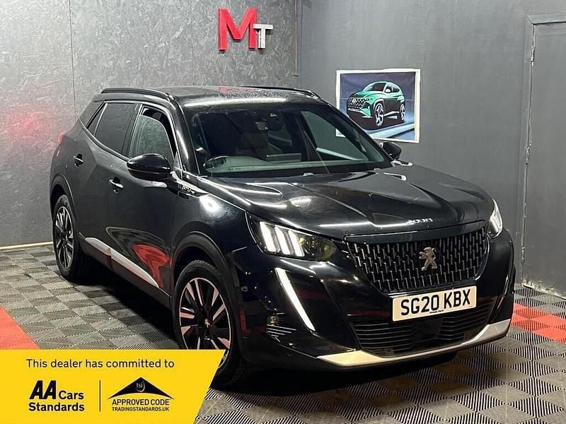 Black Used 2020 Peugeot 2008 GT-line SUV | £10,490 (Fair price) - Image 1/4