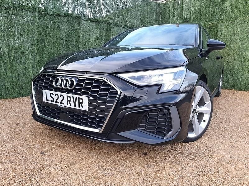 Used Audi A3 S-Line 2022 Black Sedan