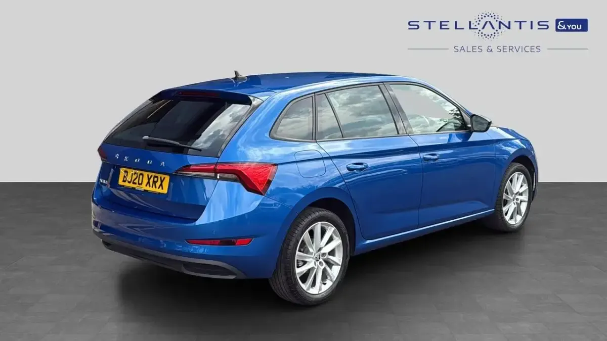 Used Skoda Scala SE L 148 HP (108 kW) 2020 Blue Hatchback