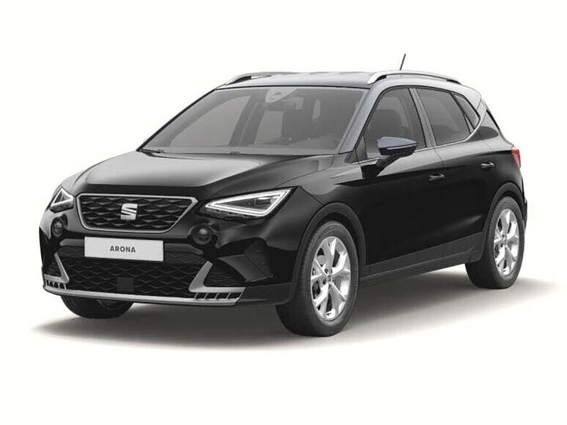 Midnight black with grey roof New 2025 Seat Arona FR SUV | £22,708 (A bit pricey) - Image 1/4
