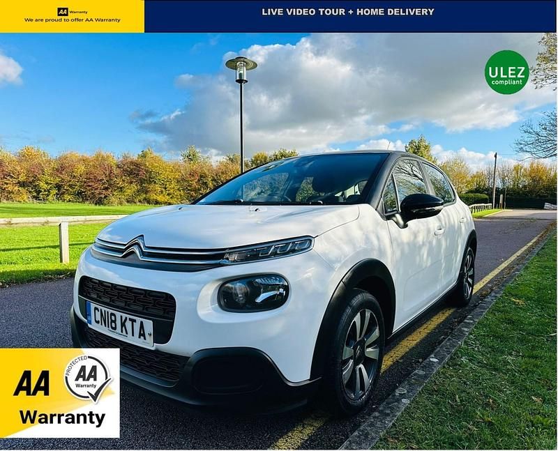 White Used 2018 Citroën C3 Feel Hatchback | £4,750 (A bit pricey) - Image 1/4