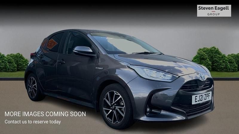 Grey Used 2021 Toyota Yaris Hybrid Design Hatchback | £16,345 (Fair price) - Image 1/4