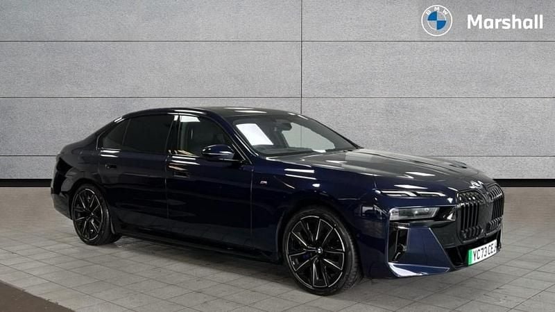 Blue Used 2023 BMW i7 M Sport Sedan | £63,366 (Fair price) - Image 1/4
