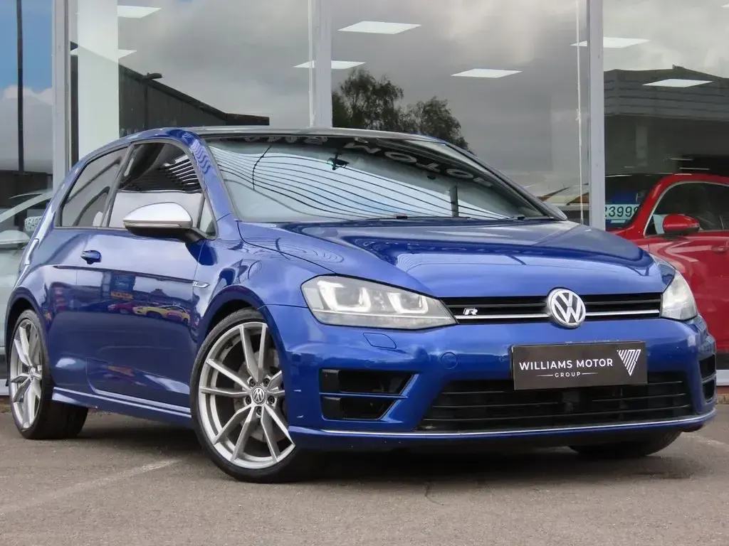 Used VW Golf VII R 2015 Blue Hatchback