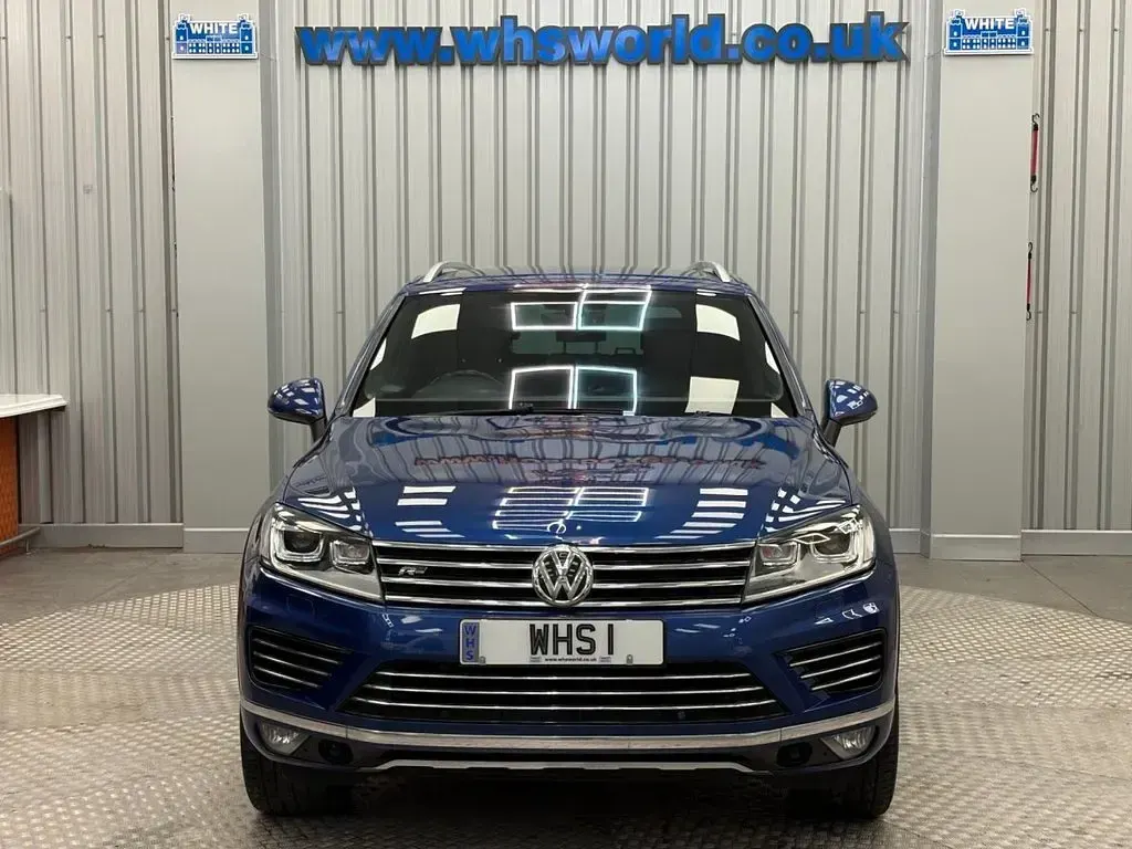Used VW Touareg R-line 262 HP (192 kW) 2016 Blue SUV