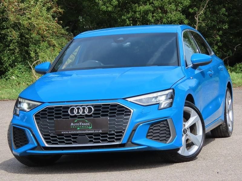 Blue Used 2020 Audi A3 Sportback S-Line Hatchback | £15,999 (Fair price) - Image 1/4