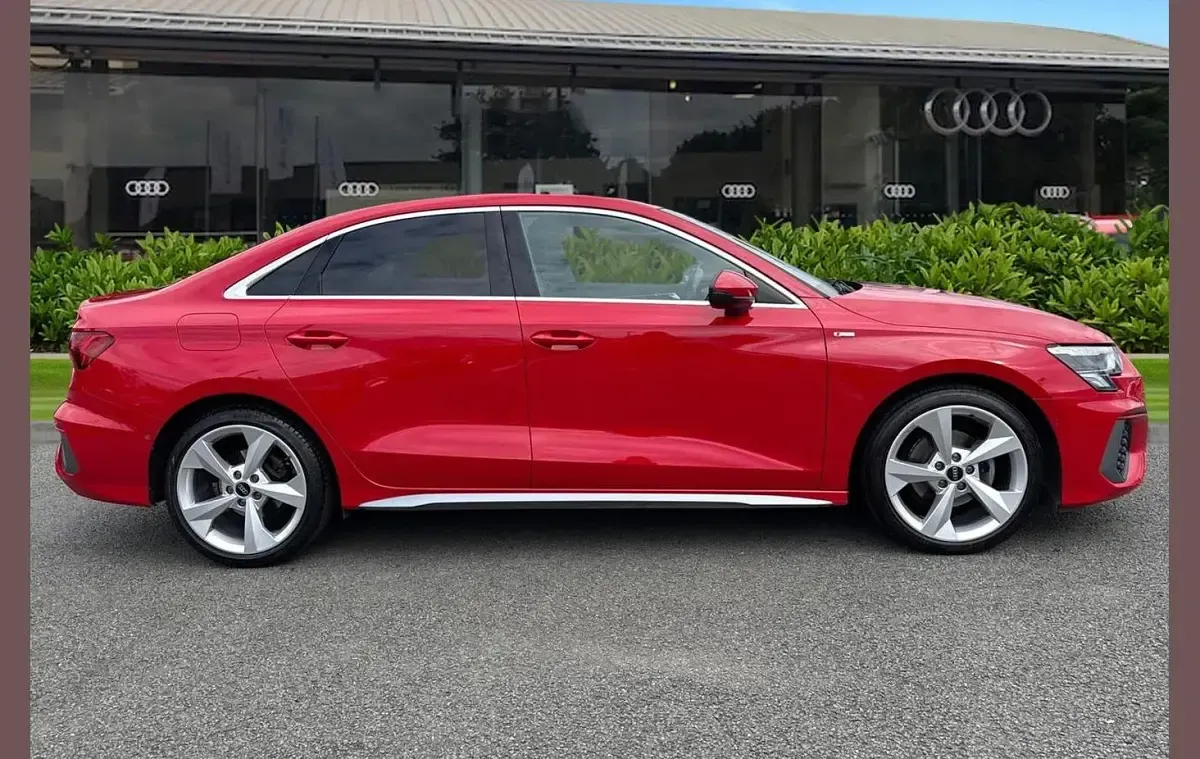 Used Audi A3 S-Line 110 HP (80 kW) 2023 Red Sedan