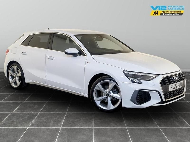 White Used 2022 Audi A3 S-Line Hatchback | £20,995 (Good price) - Image 1/2