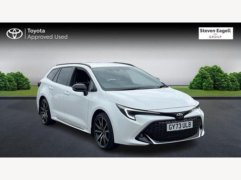 White Used 2023 Toyota Corolla Sport Estate | £26,229 (A bit pricey) - Image 1/3