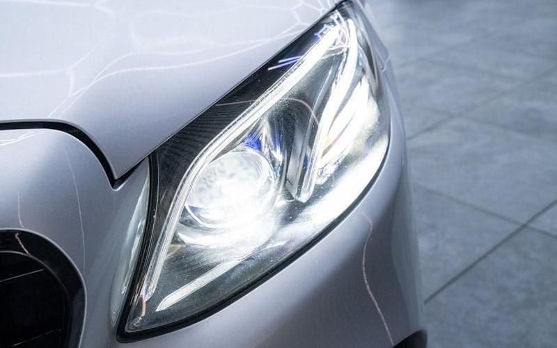 Used Mercedes E350 AMG line 258 HP (189 kW) 2017 Silver Coupe