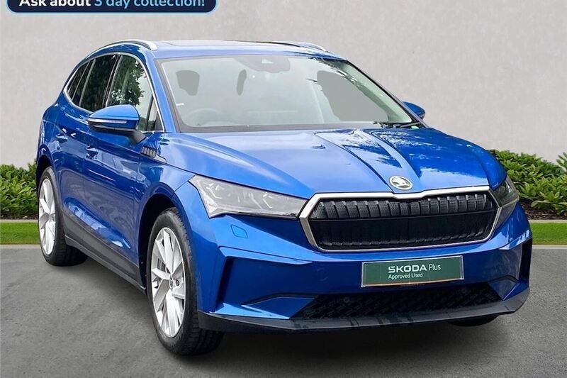 Blue Used 2024 Skoda Enyaq iV SUV | £30,854 (Fair price) - Image 1/4