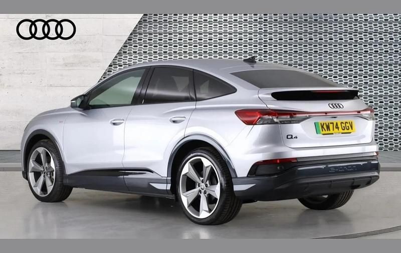Used Audi Q4 Sportback e-tron Black Edition 210 kW (286 HP) 2024 Silver SUV