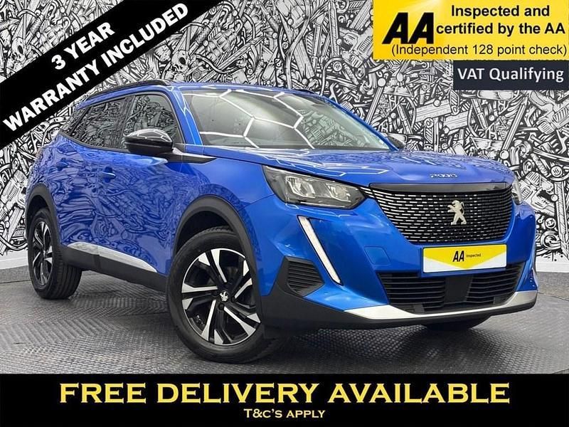 Blue Used 2022 Peugeot 2008 Allure Premium SUV | £14,295 (Good price) - Image 1/2
