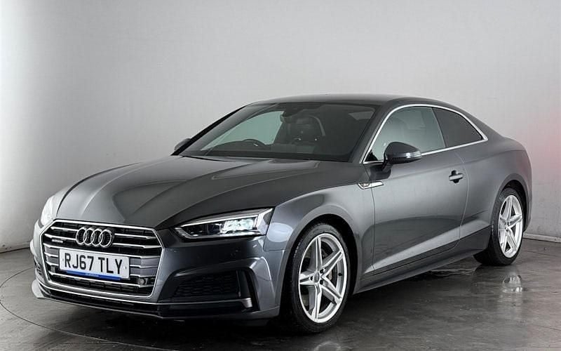 Used Audi A5 S-Line 252 HP (185 kW) 2017 Grey Coupe