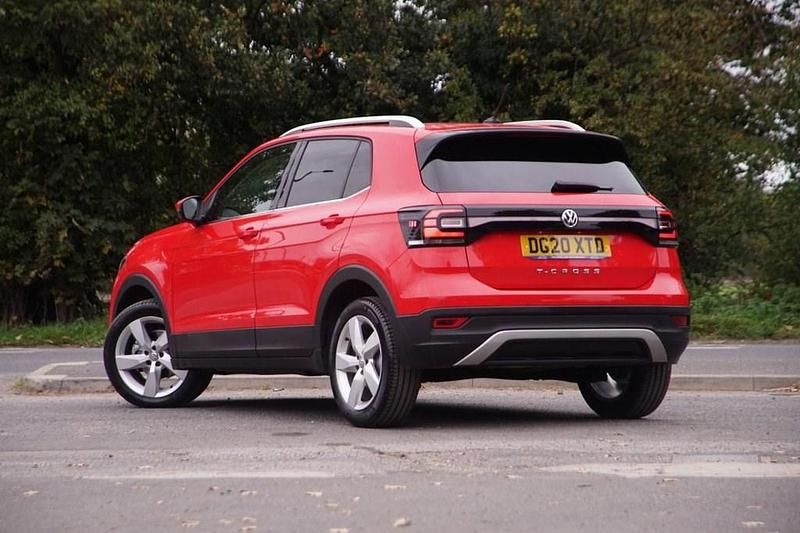 Used VW T-Cross SEL 95 HP (69 kW) 2020 Red SUV