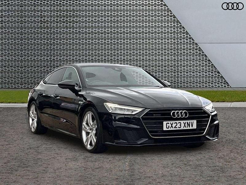 Black Used 2023 Audi A7 S-Line Hatchback | £32,699 (Good price) - Image 1/4