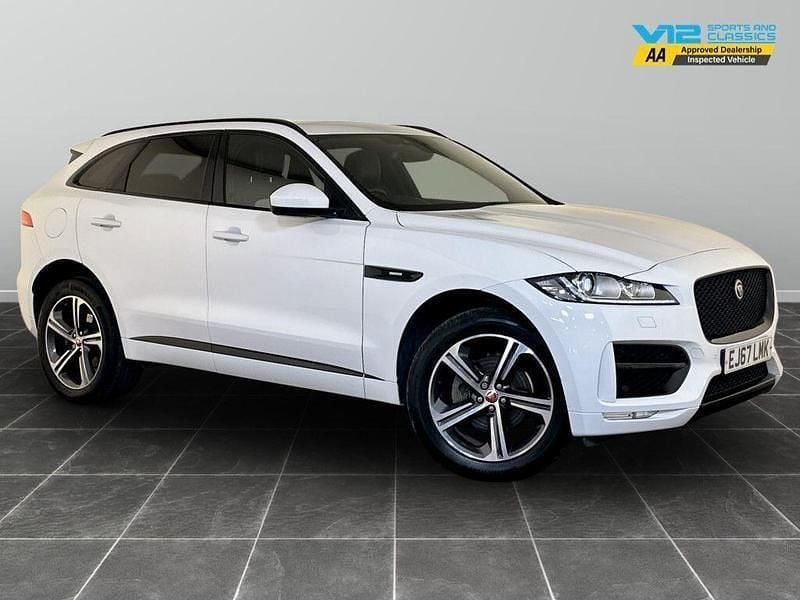 White Used 2017 Jaguar F-Pace R-Sport SUV | £18,795 (Good price) - Image 1/2