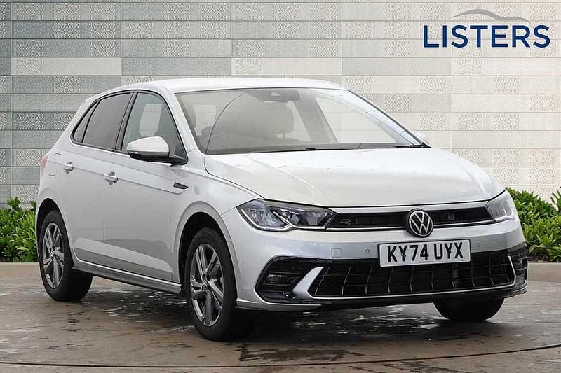 Reflex silver Used 2024 VW Polo R-line Hatchback | £21,993 (Fair price) - Image 1/4