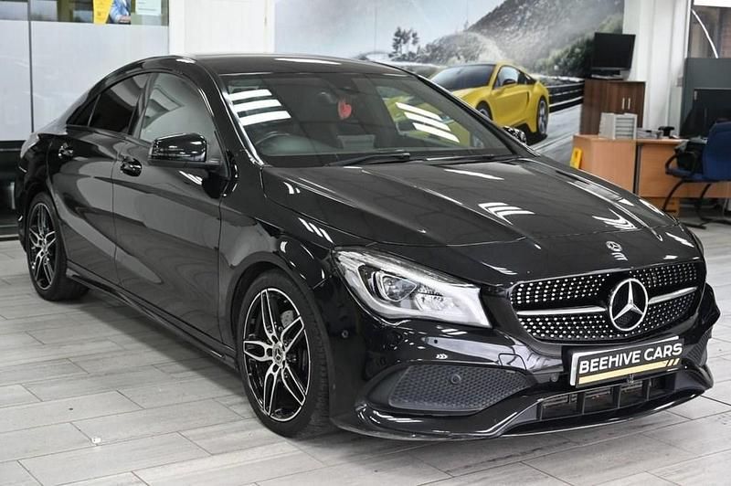 Used Mercedes CLA220 AMG line 177 HP (130 kW) 2018 Black Sedan
