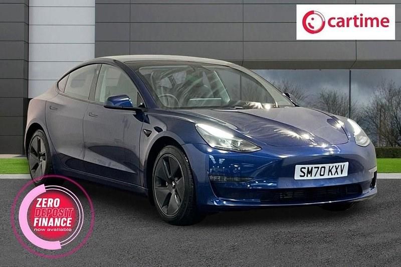 Used Tesla Model 3 Long Range AWD 366 kW (498 HP) 2021 Blue Sedan