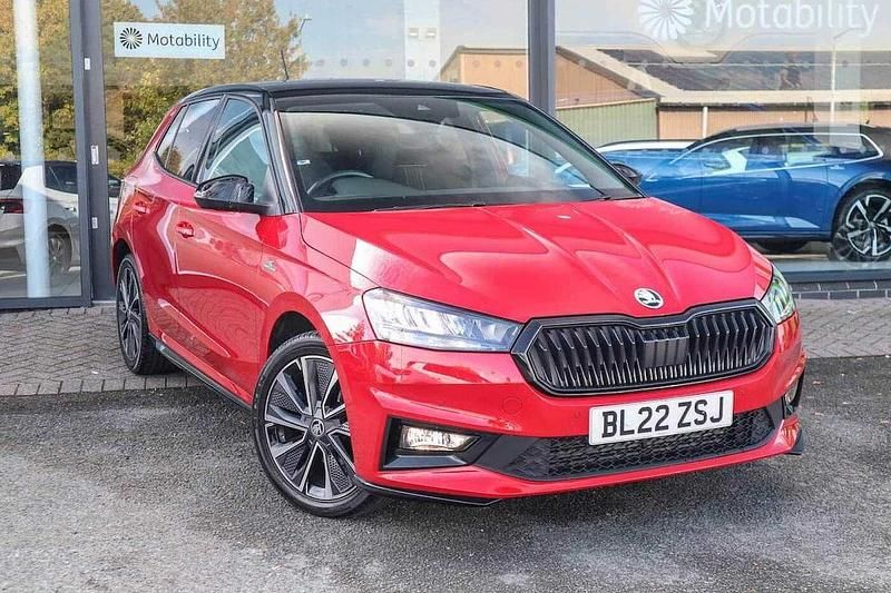 Velvet red metallic black magic pearl effect Used 2022 Skoda Fabia Monte Carlo Hatchback | £16,244 (Fair price) - Image 1/4