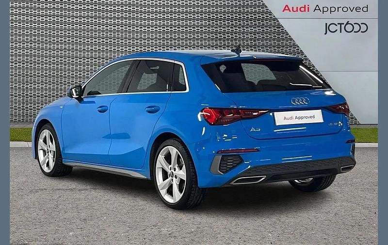 Used Audi A3 S-Line 147 HP (108 kW) 2022 Blue Sedan
