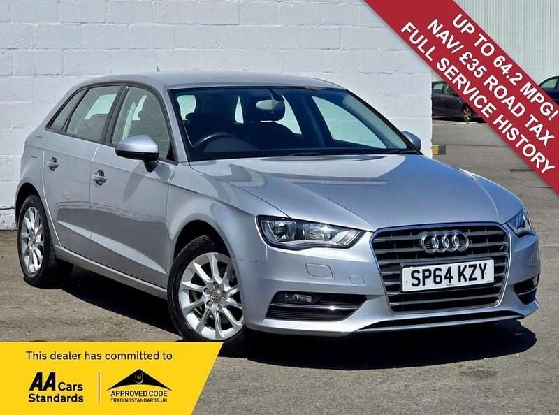 Silver Used 2014 Audi A3 Sportback Design Hatchback | £7,125 (Fair price) - Image 1/4