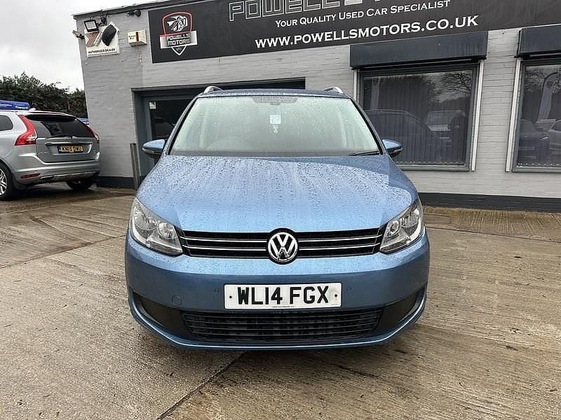 Used VW Touran SE 105 HP (77 kW) 2014 Blue MPV