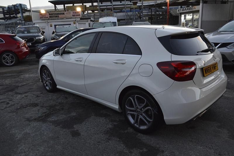 Begagnad Mercedes A180 Sport Edition 2018 Vit Halvkombi