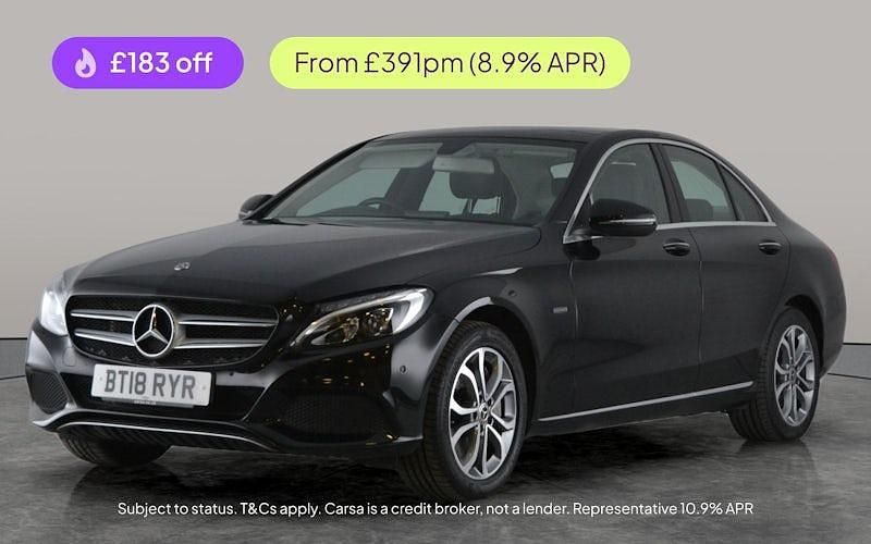 Black Used 2017 Mercedes C350e Premium Sedan | £14,554 (Fair price) - Image 1/3