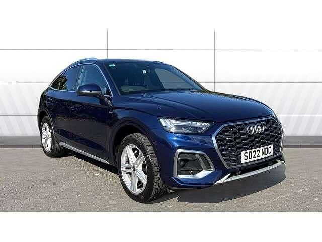 Blue Used 2022 Audi Q5 Sportback S-Line SUV | £28,195 (Super price) - Image 1/4