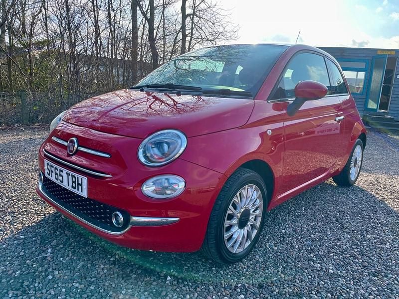 Used Fiat 500 Lounge 69 HP (50 kW) 2016 Red Hatchback