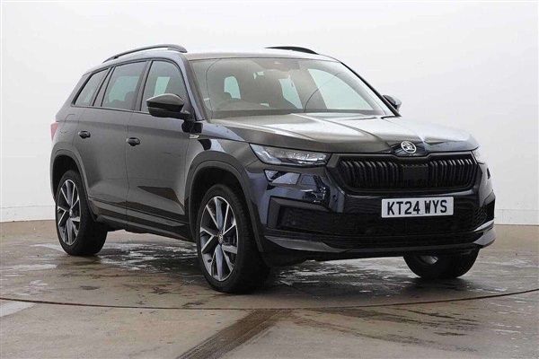 Black magic pearl effect Used 2024 Skoda Kodiaq SportLine SUV | £32,000 (Fair price) - Image 1/4