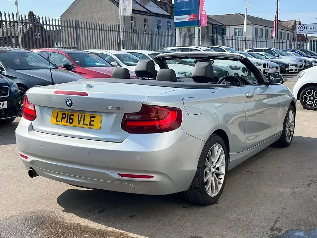 Used BMW 218 Performance 136 HP (100 kW) 2016 Silver Cabriolet
