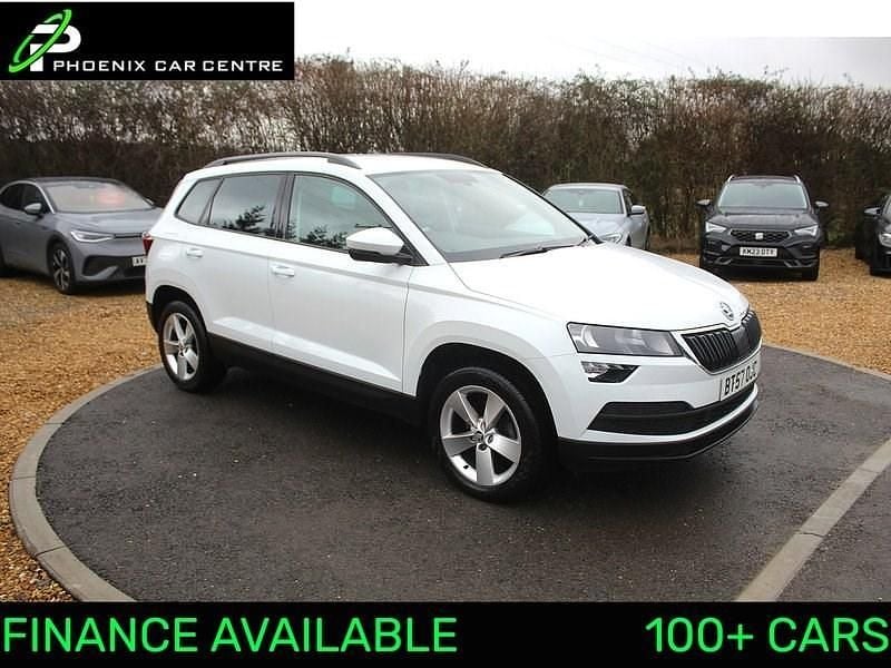 Moon white metallic Used 2020 Skoda Karoq SE SUV | £11,995 (Super price) - Image 1/2