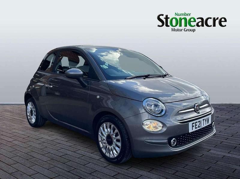 Grey Used 2021 Fiat 500 Lounge Hatchback | £9,995 (Fair price) - Image 1/2