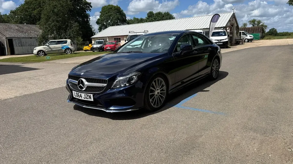 Used Mercedes CLS350 AMG line 2015 Blue Coupe
