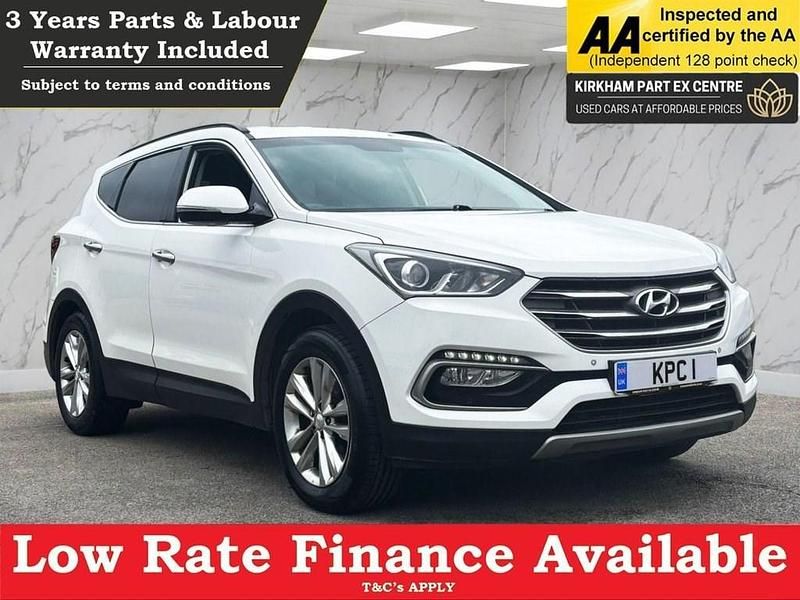 White Used 2016 Hyundai Santa Fe Premium SUV | £9,995 (Fair price) - Image 1/4