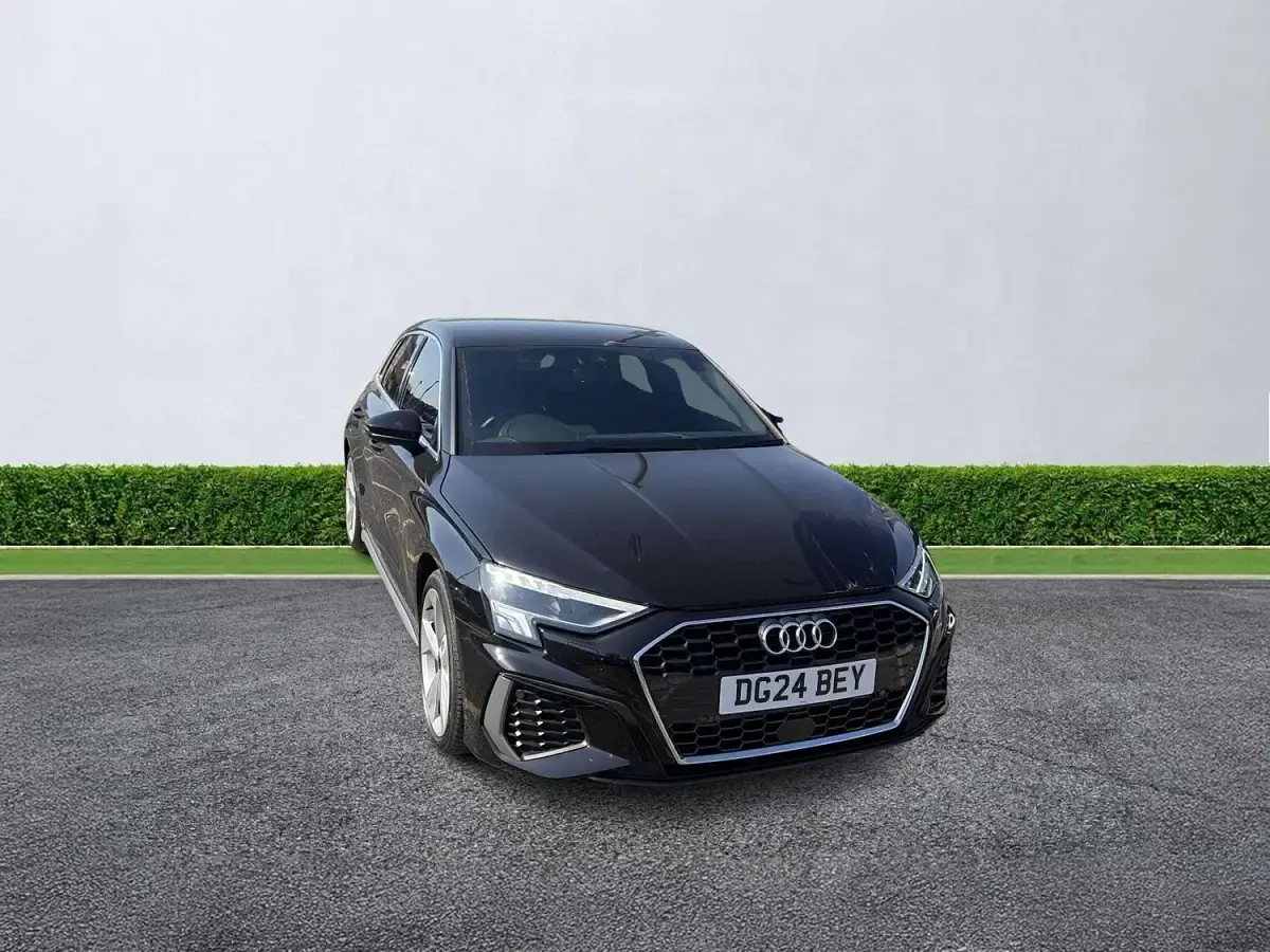 Used Audi A3 S-Line 150 HP (110 kW) 2024 Black Hatchback