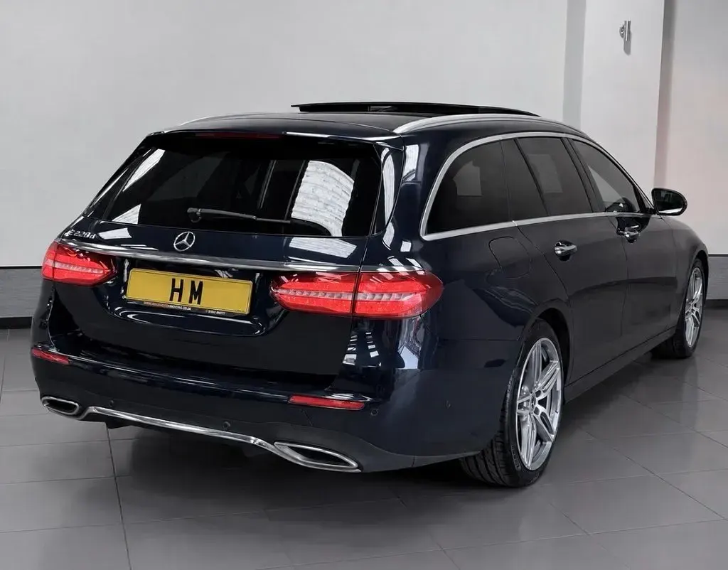 Used Mercedes E220 AMG Line Premium 194 HP (142 kW) 2019 Blue Estate