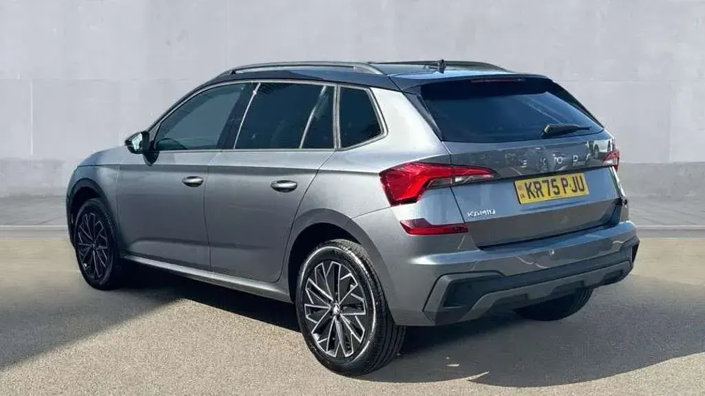 Used Skoda Kamiq Design Edition 116 HP (85 kW) 2025 Graphite grey metallic black magic pearl effect SUV